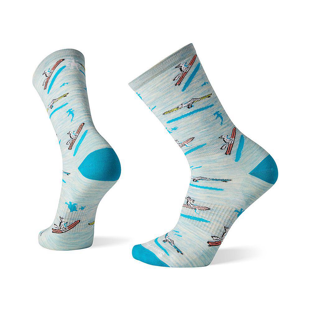 The North Face Smartwool Layered Rib Crew Ανδρικα Κάλτσα - Πρασινο (QKJV16798)